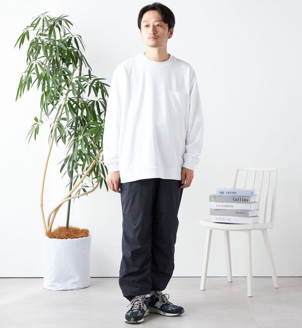 SHIPS any「SHIPS any: ソリッド / ボーダー スウェットライク Tシャツ (ロンT)◇」|Tシャツ・カットソー|