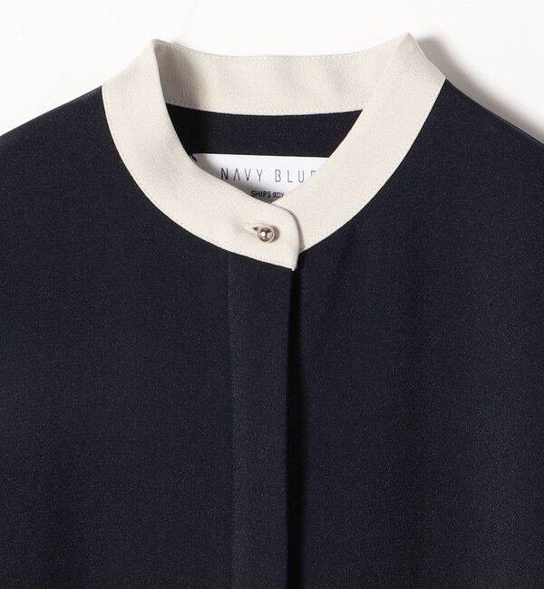 SHIPS any「SHIPS any:〈洗濯機可能〉ダブルクロス Aライン シャツワンピース」|ワンピース|