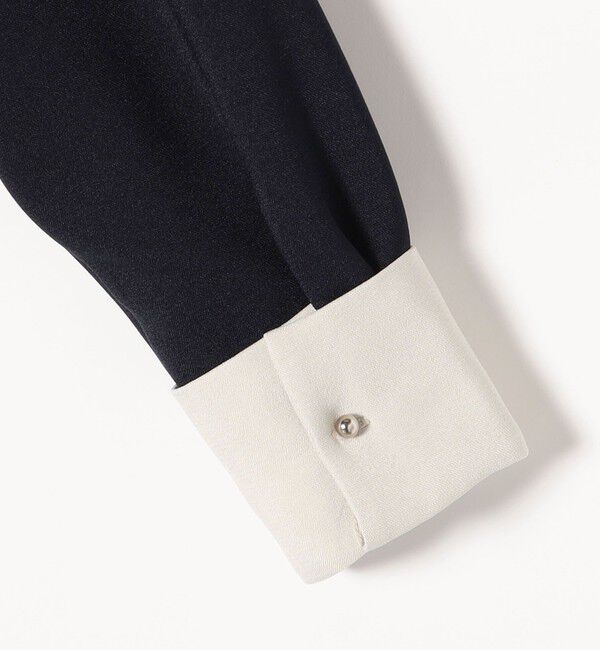 SHIPS any「SHIPS any:〈洗濯機可能〉ダブルクロス Aライン シャツワンピース」|ワンピース|