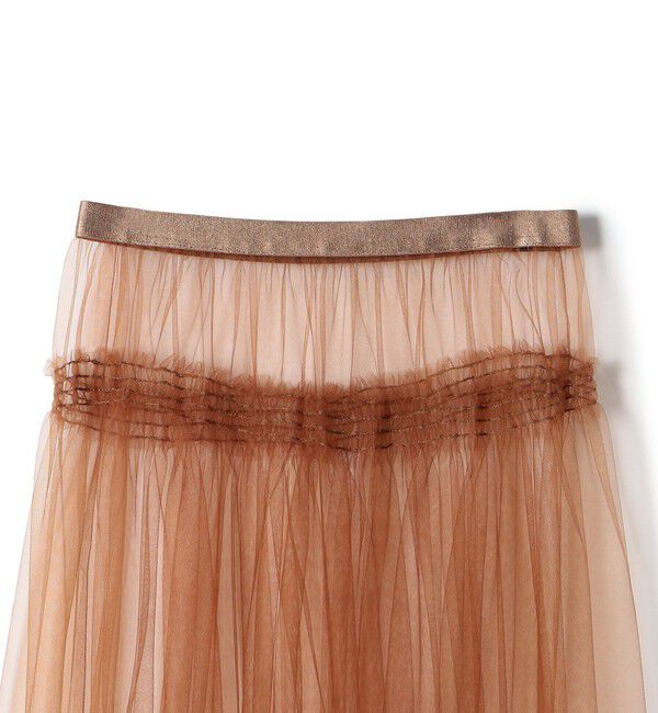 SHIPS for women「〈手洗い可能〉レイヤード シャーリング チュール スカート」|スカート|