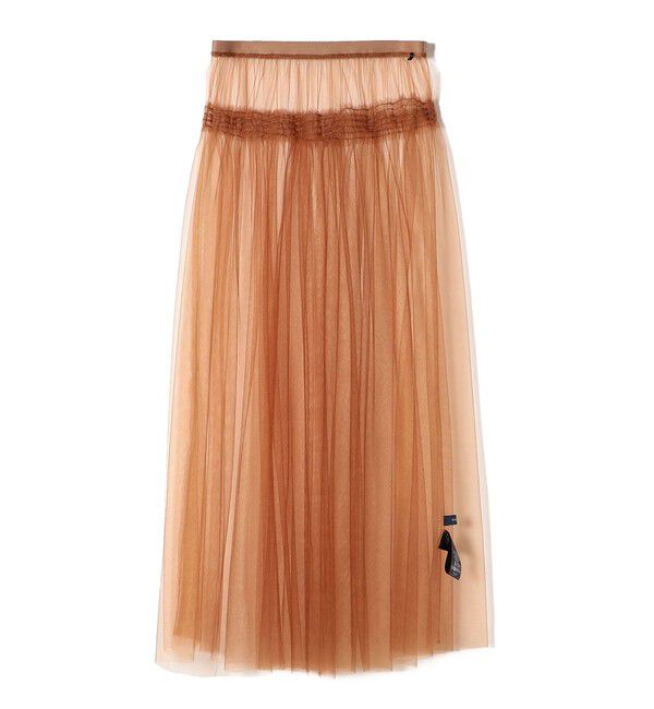 SHIPS for women「〈手洗い可能〉レイヤード シャーリング チュール スカート」|スカート|