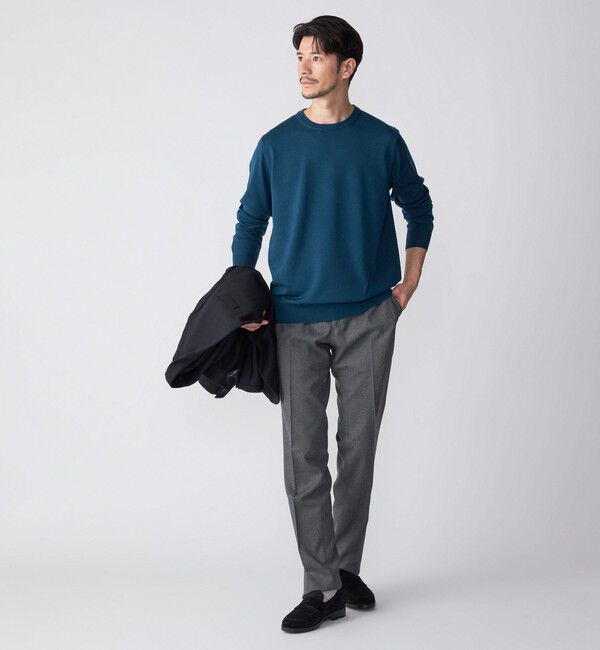 SHIPS「SHIPS:〈FUNCTION〉〈手洗い可能〉ライト サキソニー ストレッチ スラックス パンツ」|スラックス|