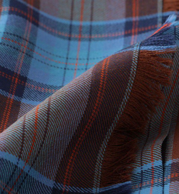 SHIPS KIDS「O'NEIL of DUBLIN:100～130cm / ウール チェック キルト スカート」|台形|