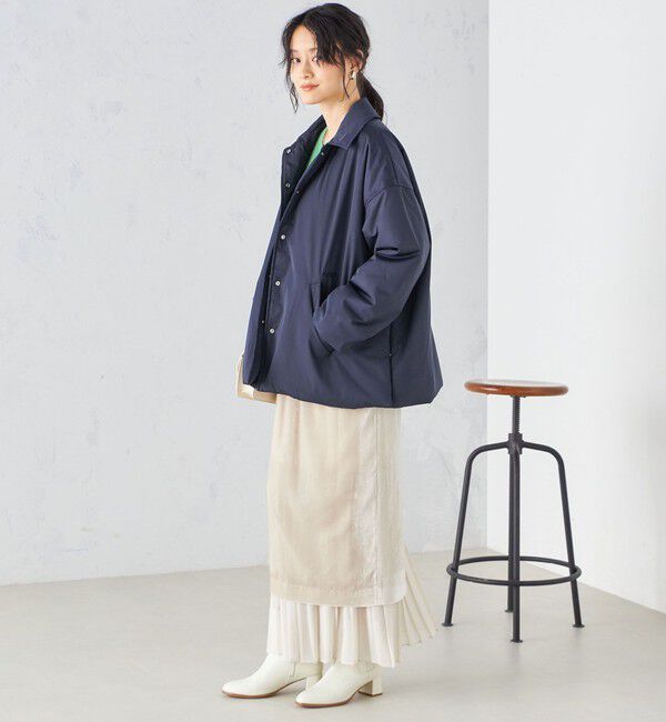 SHIPS for women「プリーツ コンビ クラッシュ スカート ◇」|スカート|