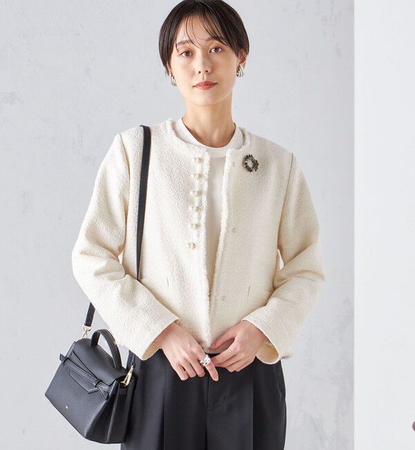 SHIPS for women「サークル デザイン アンティーク パール モチーフ ブローチ」|ブローチ・コサージュ|