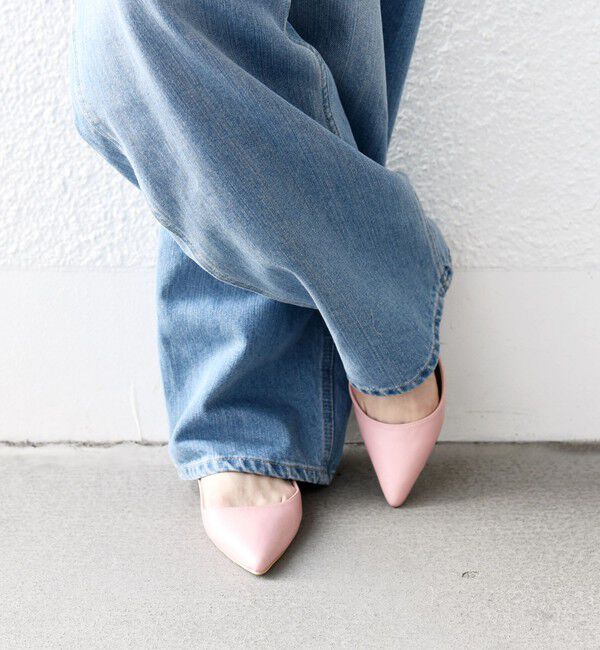 SHIPS any「SHIPS any: ポインテッド フラット パンプス」|パンプス|ピンク