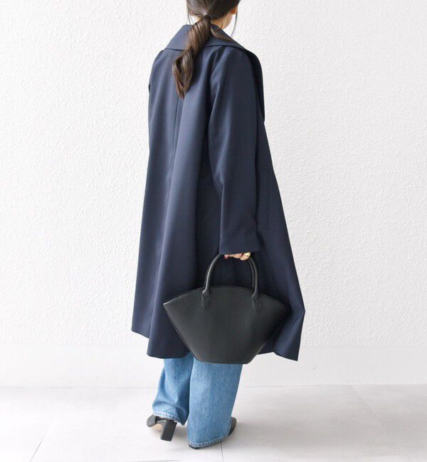 SHIPS any「SHIPS any: ドライツイル ショールカラー Aライン コート［NAVY BLUE］」|その他|