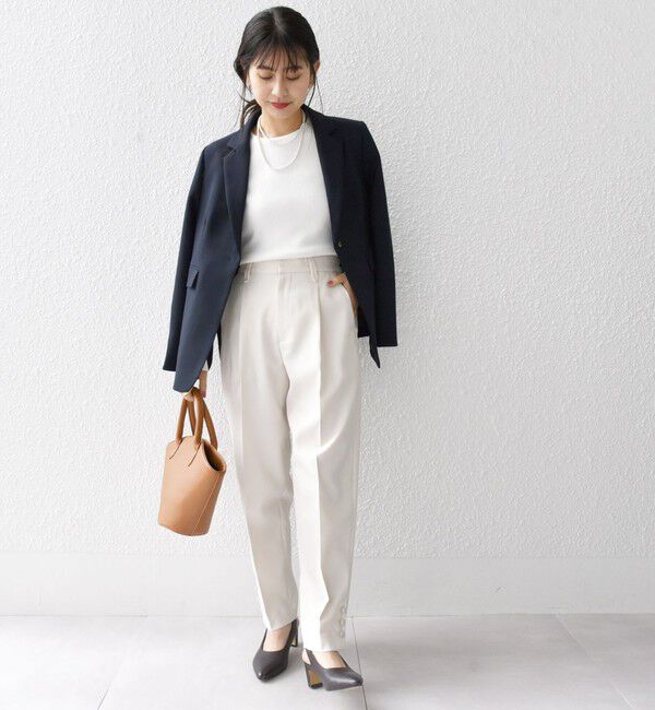 SHIPS any「SHIPS any: ドライツイル テーパード パンツ［NAVY BLUE］」|その他|