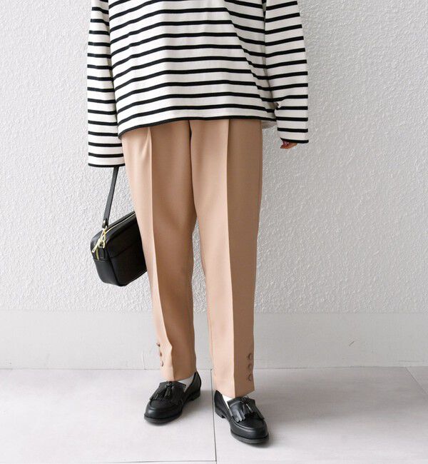 SHIPS any「SHIPS any: ドライツイル テーパード パンツ［NAVY BLUE］」|その他|オレンジ