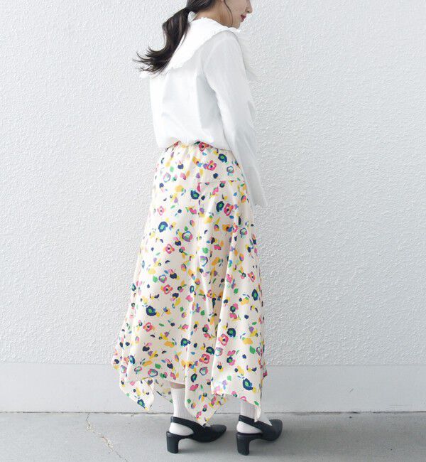 SHIPS any「SHIPS any:〈洗濯機可能〉SPRINTEX フラワー プリント ギャザー スカート」|スカート|