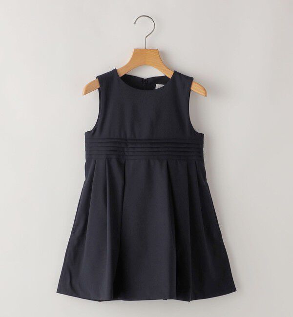 SHIPS KIDS「SHIPS KIDS:110～130cm / セレモニー ストレッチ ジャンパー スカート」|ジャンパースカート|ネイビー