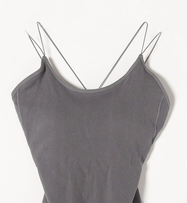 SHIPS any「FRUIT OF THE LOOM:〈洗濯機可能〉カップ付き クロス ブラキャミソール」|インナー|