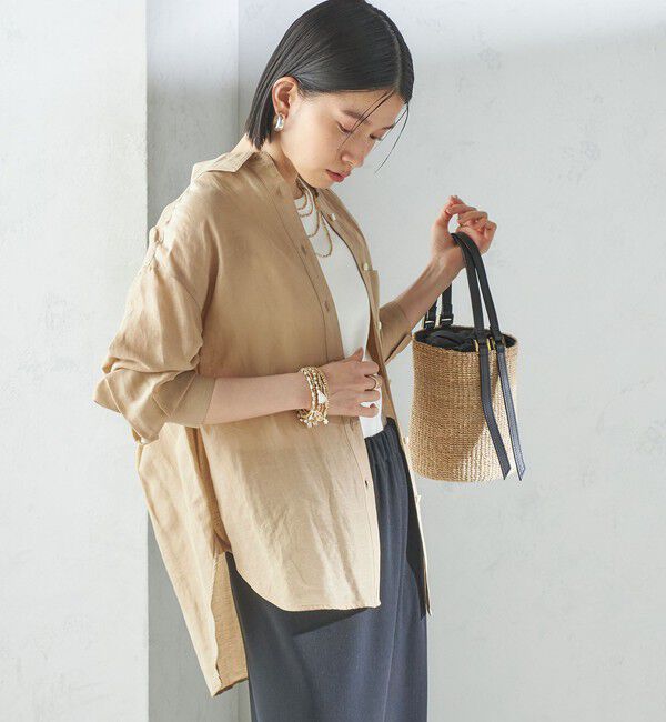 SHIPS for women「〈手洗い可能〉IMPERIAL LINEN オーバー シャツ」|シャツ・ブラウス|