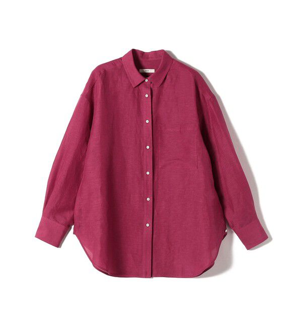 SHIPS for women「〈手洗い可能〉IMPERIAL LINEN オーバー シャツ」|シャツ・ブラウス|