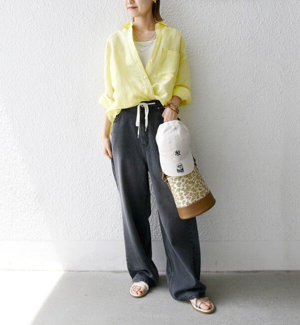 SHIPS for women「〈手洗い可能〉IMPERIAL LINEN オーバー シャツ」|シャツ・ブラウス|