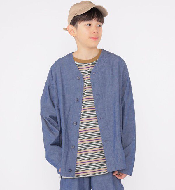 SHIPS KIDS「SHIPS KIDS:140～160cm / カラーレス ワークシャツ」|シャツ・ブラウス|