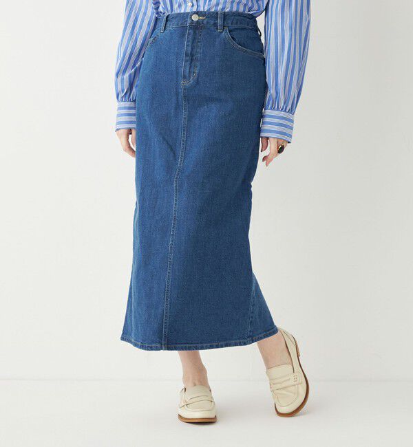 SHIPS Colors 「SHIPS Colors:〈洗濯機可能〉デニム タイト スカート◇」|タイト|