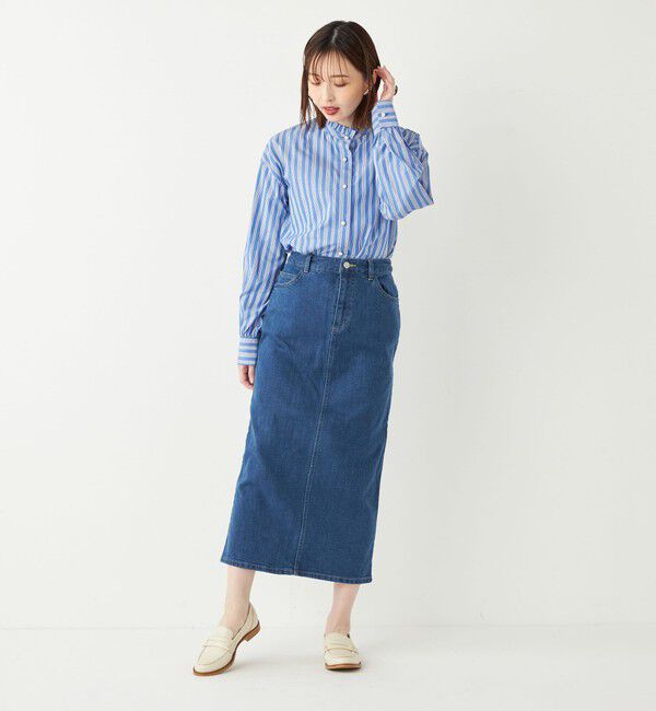 SHIPS Colors 「SHIPS Colors:〈洗濯機可能〉デニム タイト スカート◇」|タイト|