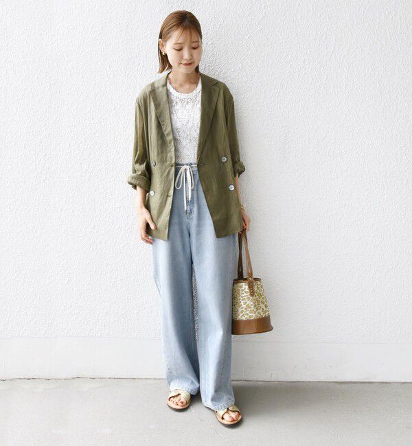 SHIPS for women「〈手洗い可能〉ラミー シアー ジャケット」|テーラードジャケット|