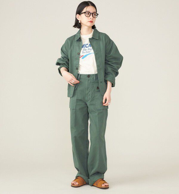 SHIPS for women「SHIPS NINE CASE:〈洗濯機可能〉ミリタリー パンツ ◇」|カーゴ|