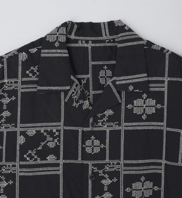 SHIPS「SHIPS: エンブロイダリー オープンカラー シャツ」|シャツ・ブラウス|