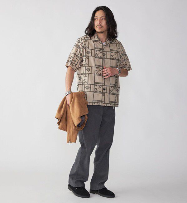 SHIPS「SHIPS: エンブロイダリー オープンカラー シャツ」|シャツ・ブラウス|