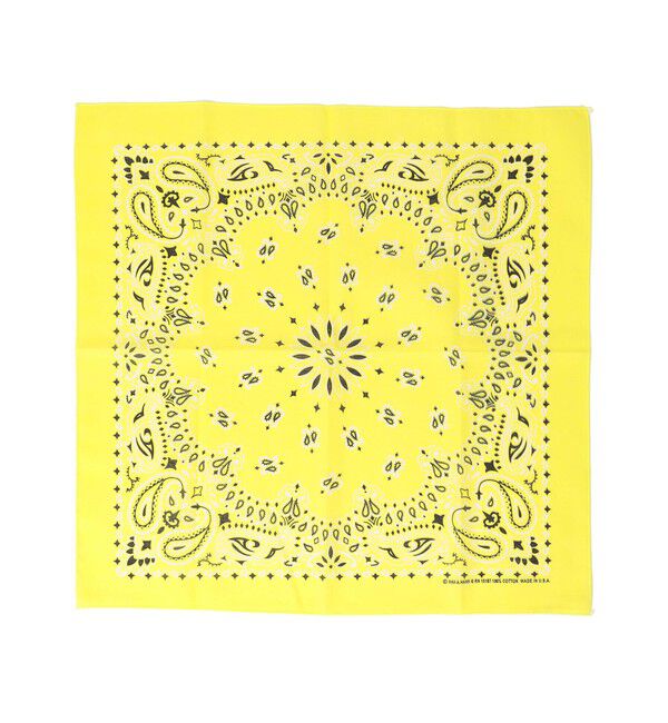 SHIPS for women「 USA PAISLEY BANDANNAS:ペイズリー バンダナ」|バンダナ・スカーフ|イエロー