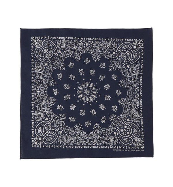 SHIPS for women「 USA PAISLEY BANDANNAS:ペイズリー バンダナ」|バンダナ・スカーフ|ネイビー
