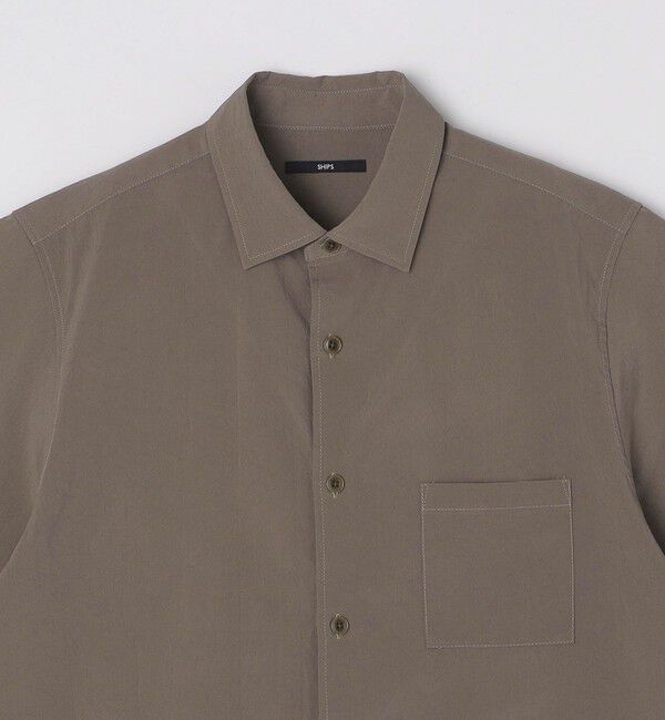 SHIPS「SHIPS:〈吸水速乾〉Micro Dot Air(R) レギュラーカラー ショートスリーブ シャツ」|シャツ・ブラウス|