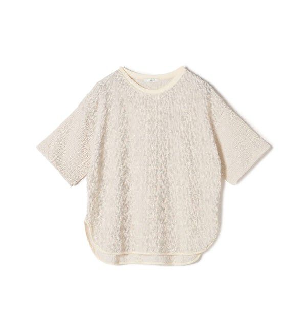 SHIPS for women「〈手洗い可能〉ランダム ブルーゼ ショート スリーブ プルオーバー」|Tシャツ・カットソー|