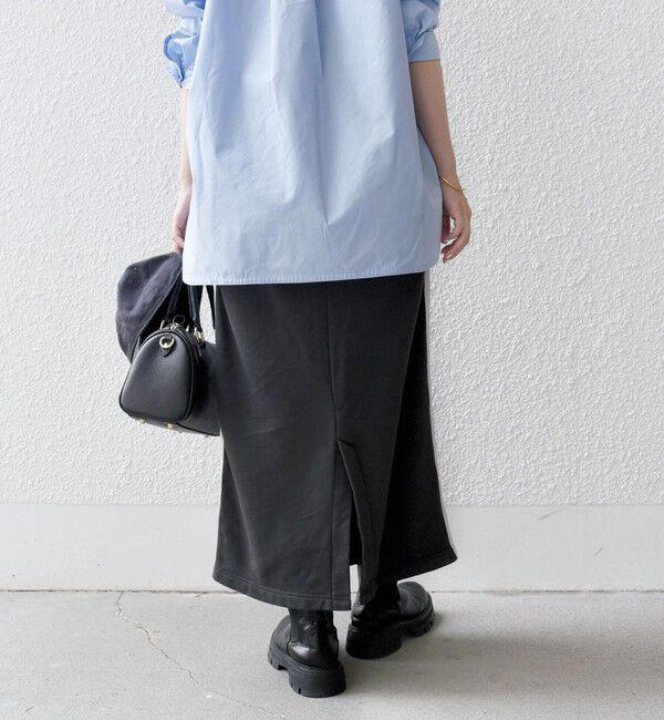 SHIPS any「SHIPS any:〈洗濯機可能〉USAコットン 裏起毛 サイドライン スカート」|スカート|