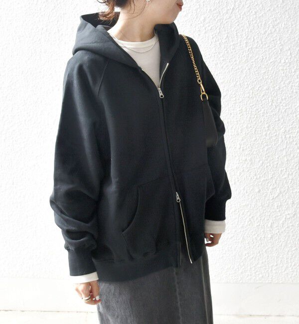 SHIPS any「SHIPS any:〈洗濯機可能〉USAコットン 裏起毛 ジップ スウェット パーカー」|パーカー|