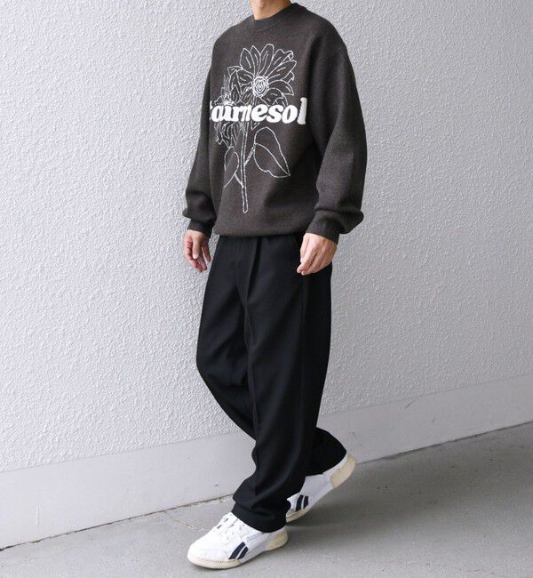 SHIPS any「SHIPS any: 〈手洗い可能〉フラワー ダブルジャガード プルオーバー ニット◇」|ニット・セーター|