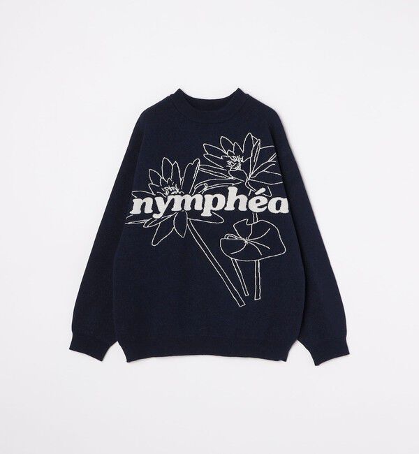 SHIPS any「SHIPS any: 〈手洗い可能〉フラワー ダブルジャガード プルオーバー ニット◇」|ニット・セーター|