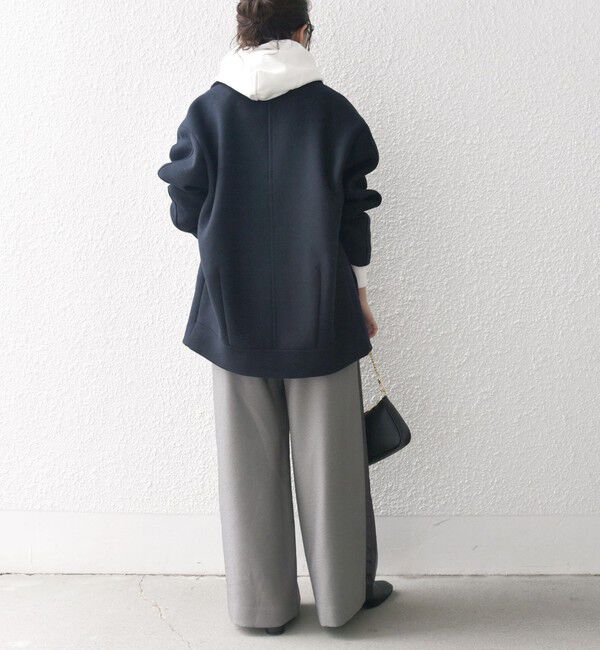 SHIPS any「SHIPS any: ウール ミックス コクーン ショート Pコート」|その他|