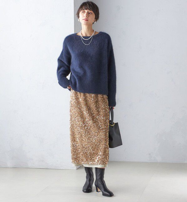 SHIPS for women「ラム レザー ストレッチ ショート ブーツ」|ショートブーツ|