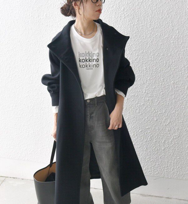 SHIPS any「SHIPS any: ノンミュールジングウール スタンドネック ロング コート」|その他|