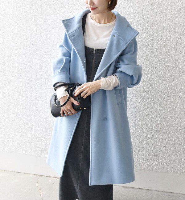 SHIPS any「SHIPS any: ノンミュールジングウール スタンドネック ロング コート」|その他|