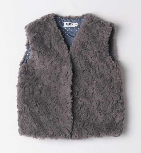 SHIPS Colors 「SHIPS Colors: 90～140cm /〈手洗い可能〉ボア ベスト◇」|ダウンベスト・ベスト|