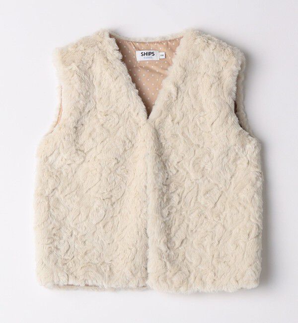 SHIPS Colors 「SHIPS Colors: 90～140cm /〈手洗い可能〉ボア ベスト◇」|ダウンベスト・ベスト|