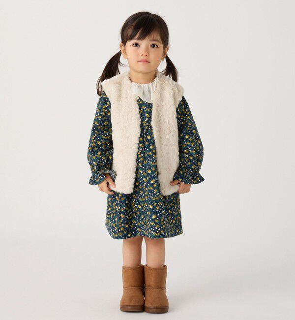 SHIPS Colors 「SHIPS Colors: 90～140cm /〈手洗い可能〉ボア ベスト◇」|ダウンベスト・ベスト|