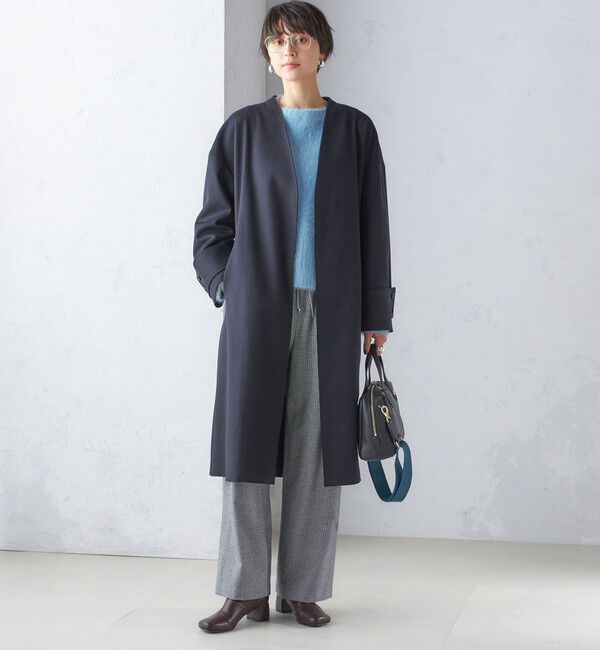 SHIPS for women「MANTECO ノーカラー コート」|ノーカラーコート|