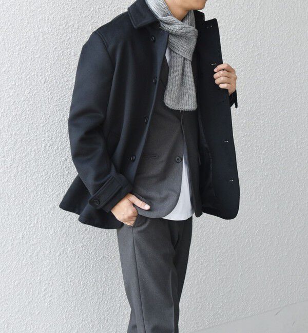 SHIPS any「SHIPS any: ウォーム メルトン シングル Pコート◇」|ピーコート|