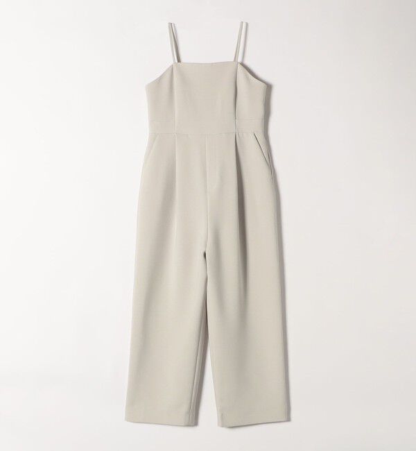 quaranciel「quaranciel:〈洗濯機可能〉ダブルクロス テーパード サロペット（セットアップ対応）」|オールインワン|