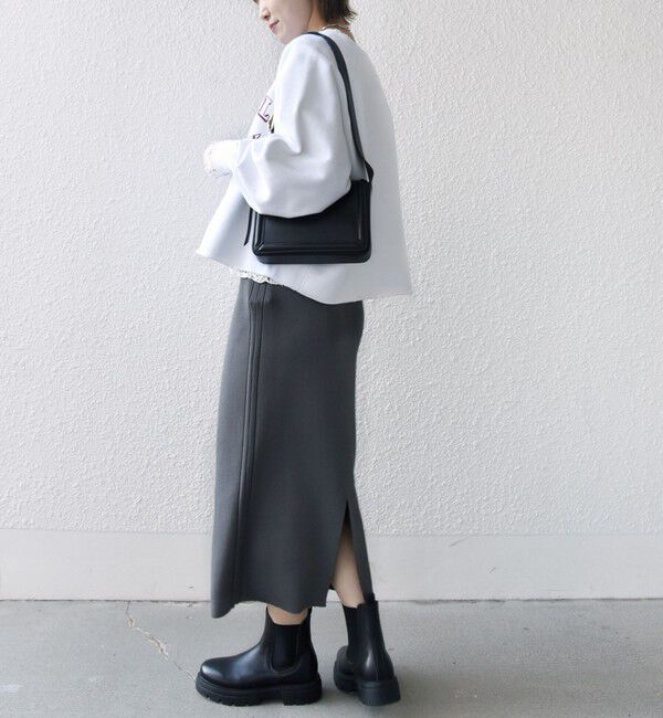 SHIPS for women「〈手洗い可能〉前後 2WAY リブ ニット スカート」|スカート|