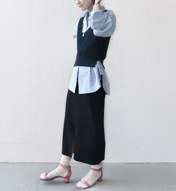 SHIPS for women「〈手洗い可能〉前後 2WAY リブ ニット スカート」|スカート|