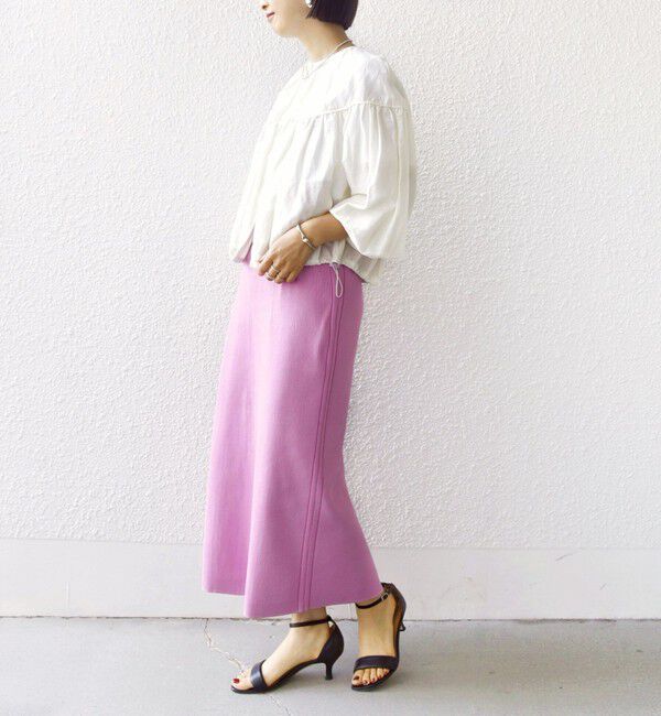 SHIPS for women「〈手洗い可能〉前後 2WAY リブ ニット スカート」|スカート|