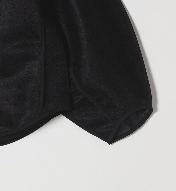 quaranciel「quaranciel:〈手洗い可能〉シアー ドルマン ブルゾン ジャケット」|ノーカラージャケット|