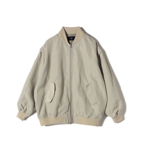 SHIPS Colors 「SHIPS Colors:〈手洗い可能〉2WAY MA-1」|ブルゾン・スタジャン|ベージュ