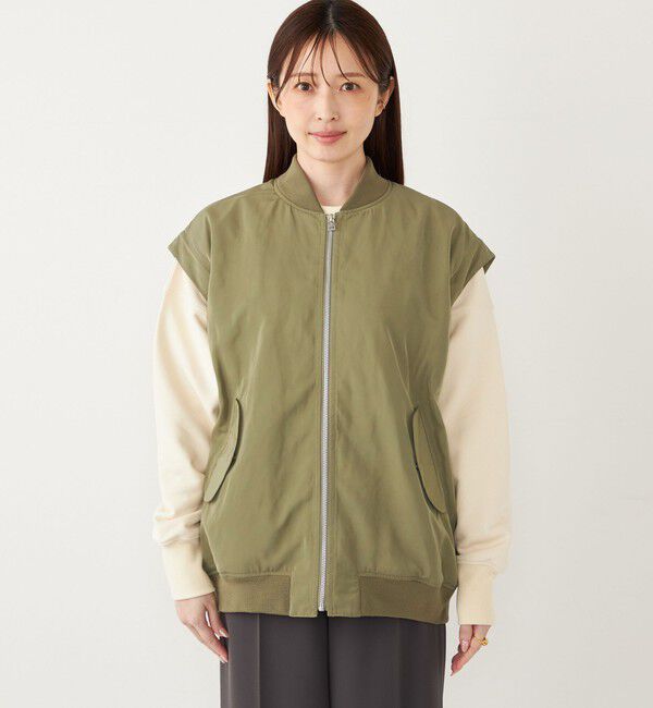 SHIPS Colors 「SHIPS Colors:〈手洗い可能〉2WAY MA-1」|ブルゾン・スタジャン|